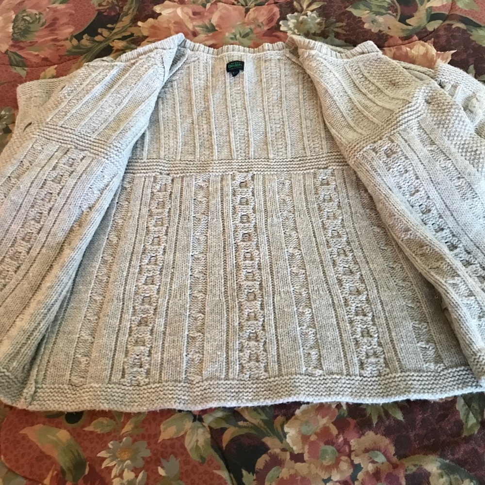 Mini  Boden Girls Cable Knit Cardigan Sweater Size 13/14 Y - Picture 2 of 4